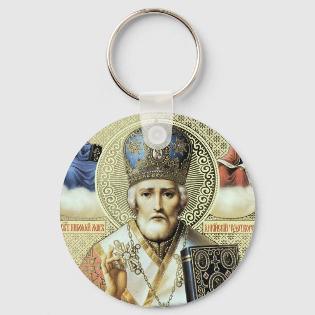 Nikolaos of Myra Keychain (Front)