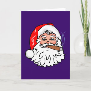 Nikolaus Santa Claus cigar cigar Holiday Card