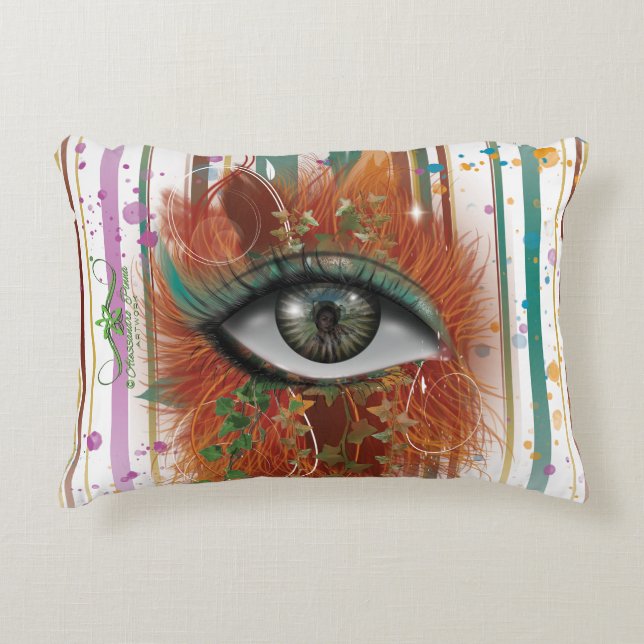 Nikole's Eye Accent Pillow (Front)