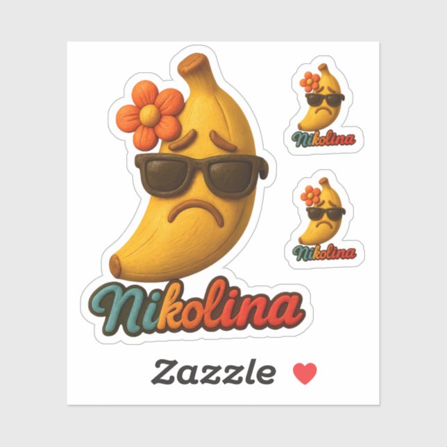 Nikolina Banane 1 Sticker (Sheet)