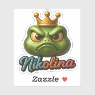 Nikolina Frog 1 Sticker