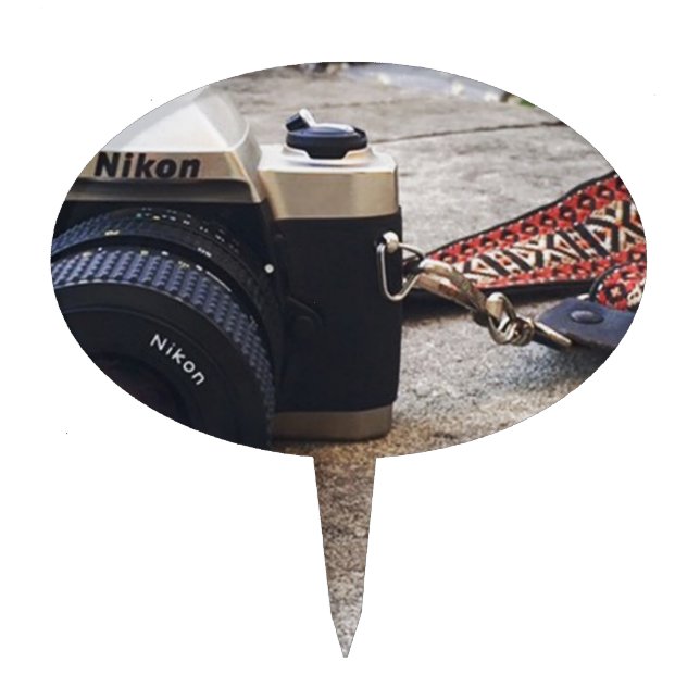 Nikon Film Camera Cake Topper (Front)