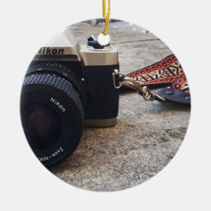 Nikon Film Camera Ceramic Ornament