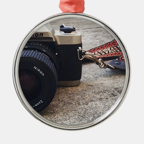 Nikon Film Camera Metal Ornament