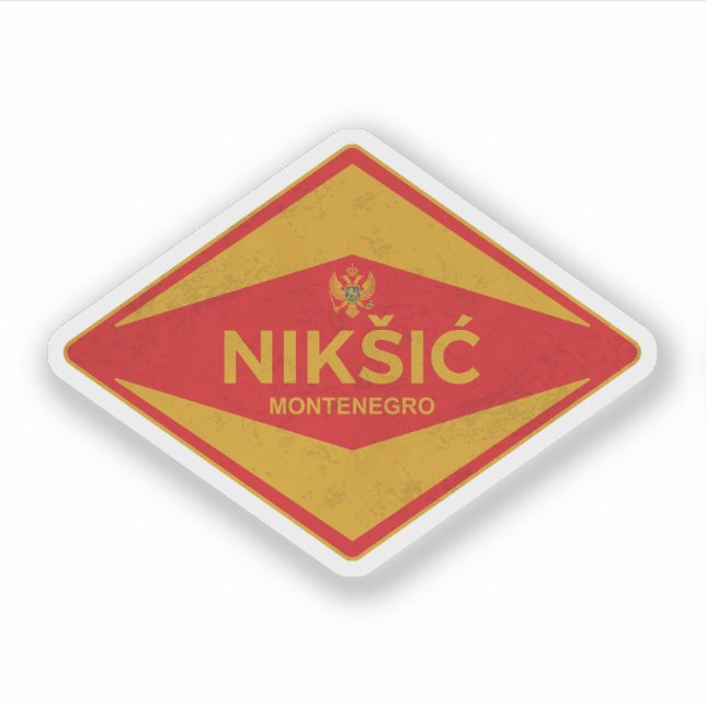 Nikšić Montenegro Vintage Sticker (Front)