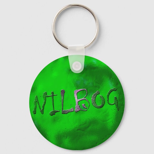 Nilbog Keychain (Front)