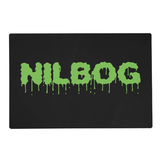 Nilbog Laminated Placemat (Front)