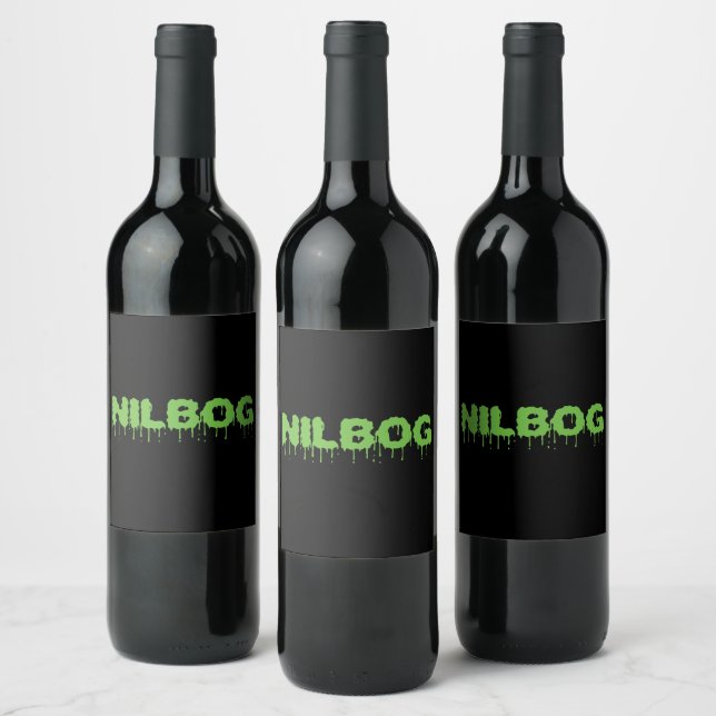 Nilbog Troll 2 Horror Movie Wine Bottle Label (Bottles)