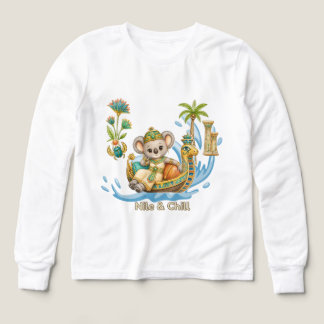 Nile & Chill- Cute Egyptian Koala Pharaoh Tri-Blend Shirts