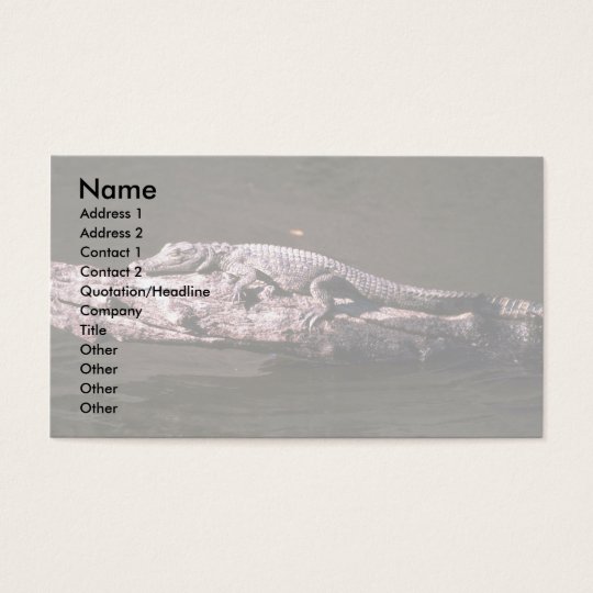 Nile Crocodile Business Card