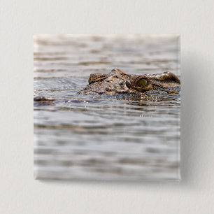 Nile Crocodile Button