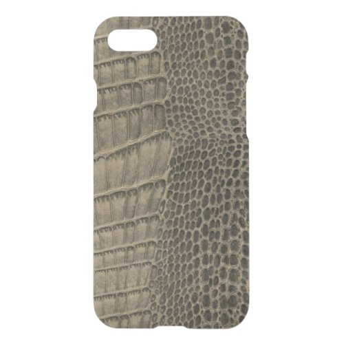 Nile Crocodile Classic Reptile Leather Faux iPhone SE87 Case