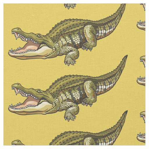 Nile crocodile fabric