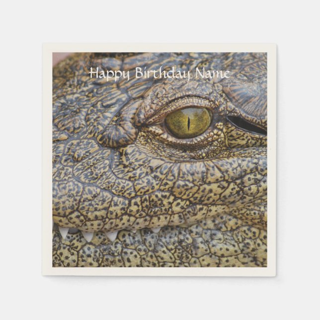 Nile crocodile from Africa Paper Napkins (Front)