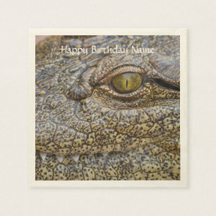 Nile crocodile from Africa Paper Napkins