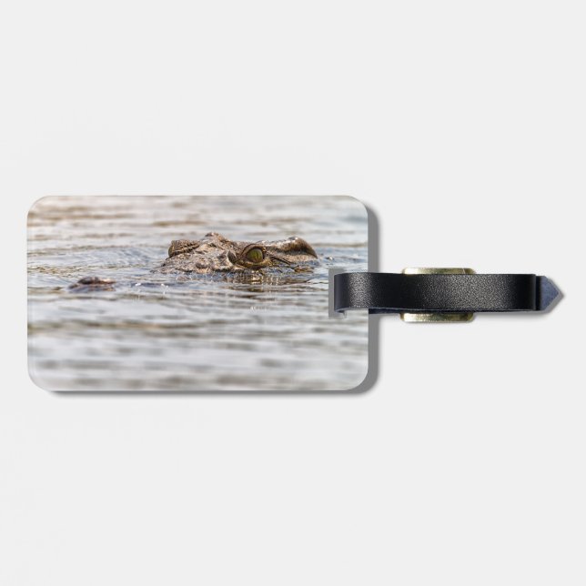 Nile Crocodile Luggage Tag (Back Horizontal)