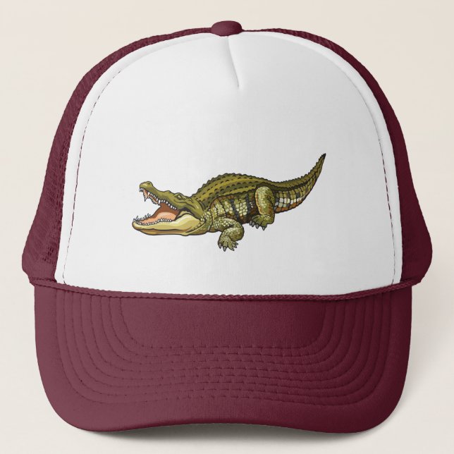 Nile crocodile trucker hat (Front)