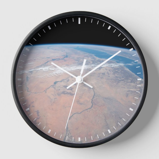 Nile River Winding Northward Next To The Red Sea Clock (Front)