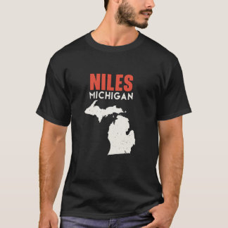 Niles Michigan USA State America Travel Michigania T-Shirt