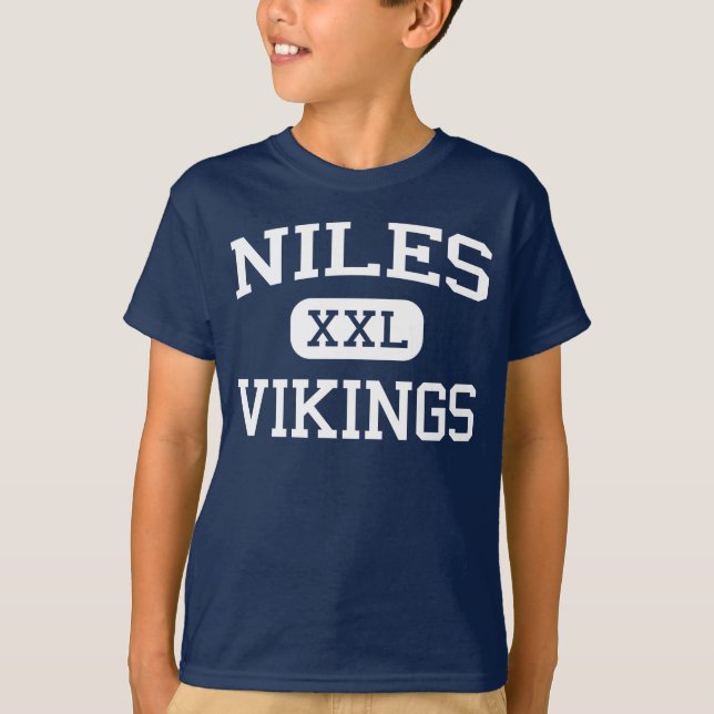 Niles - Vikings - High School - Niles Michigan T-Shirt (Front)