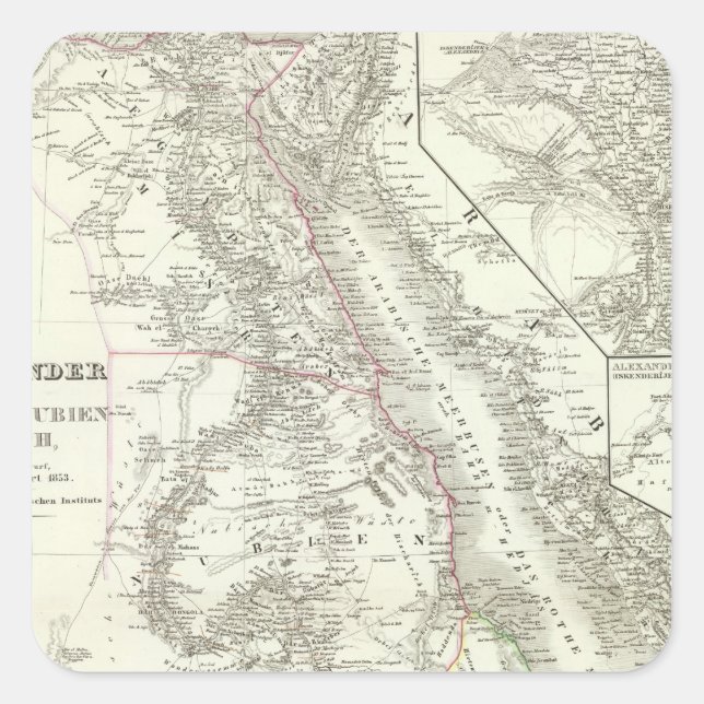 Nillander - The Nile, Africa Square Sticker (Front)