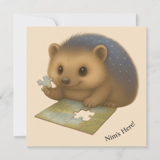 Nim Puzzles Customizable Comfort Series Card (Front)