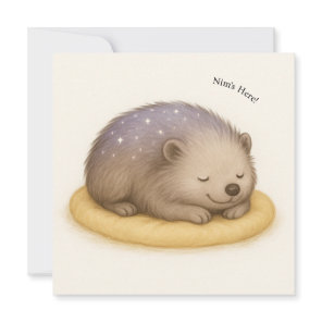 Nim Sleeps Customizable Comfort Series Card