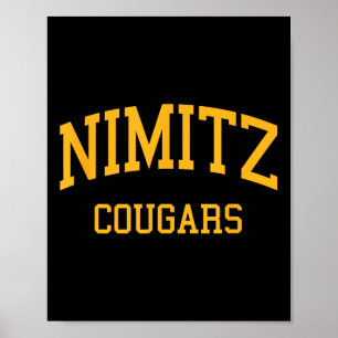 Nimitz High School Hs Houston Tx Retro Sports  Poster