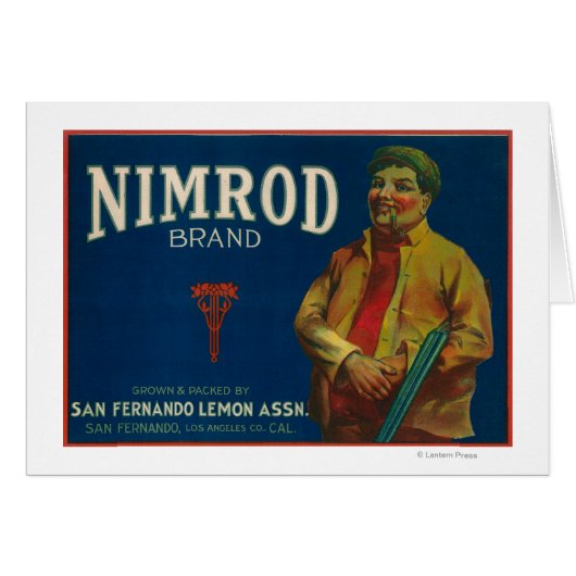 Nimrod Lemon LabelSan Fernando, CA Cards (Front Horizontal)
