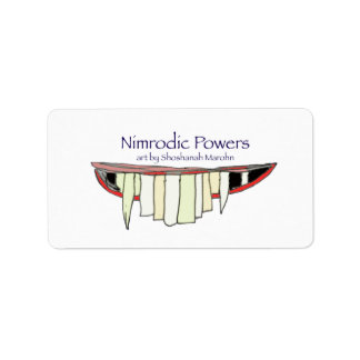 Nimrodic Powers: Art by Shoshanah Marohn fang vamp Label
