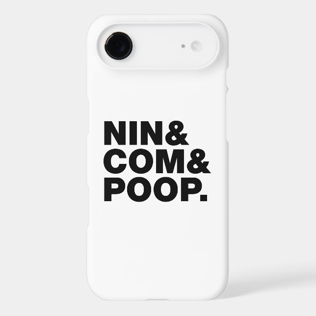 NIN & COM & POOP. Case-Mate iPhone CASE (Back)