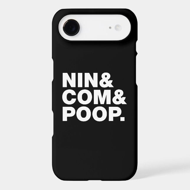NIN & COM & POOP. Case-Mate iPhone CASE (Back)