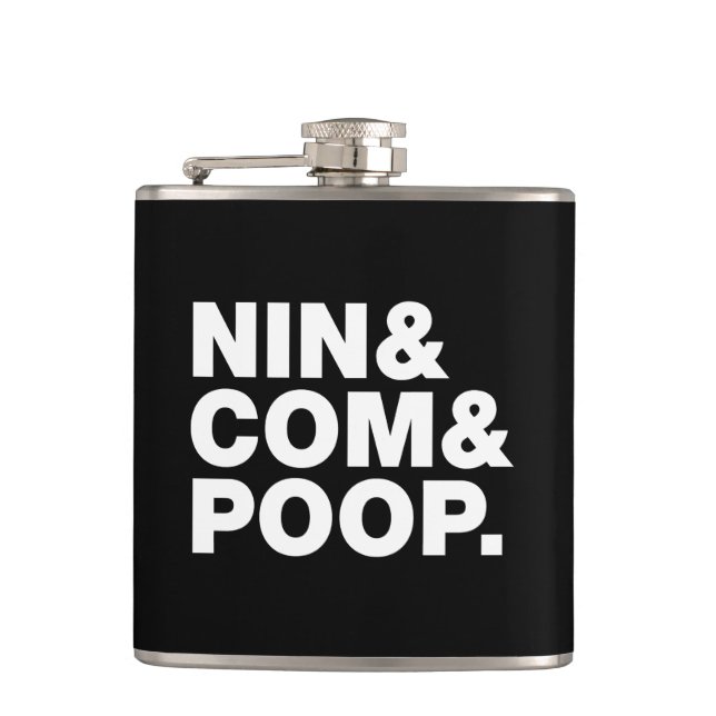 NIN & COM & POOP. FLASK (Front)