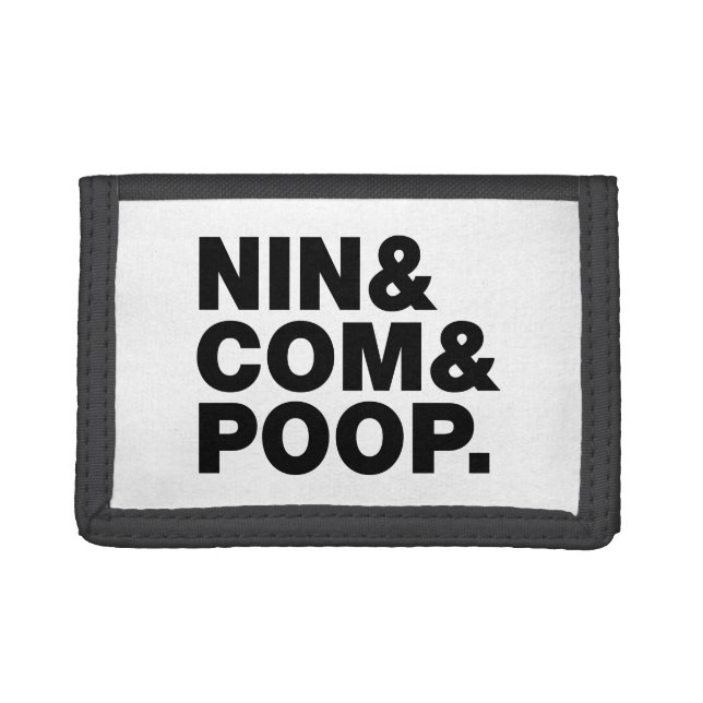 NIN & COM & POOP. TRI-FOLD WALLET (Front)