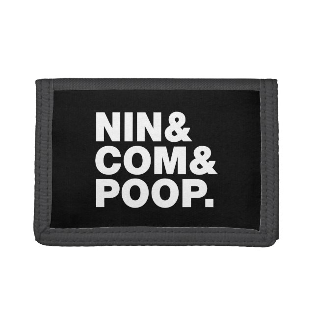 NIN & COM & POOP. TRI-FOLD WALLET (Front)