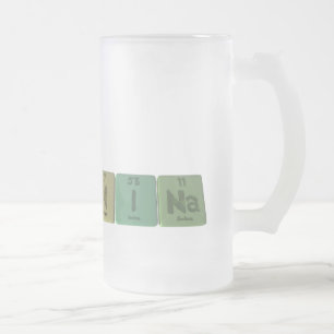 Nina as Nitrogen Iodine Sodium Frosted Glass Beer Mug