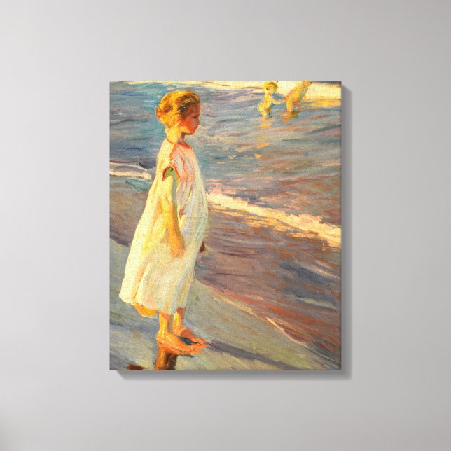 Niña by Joacquin Sorolla Canvas Print (Front)