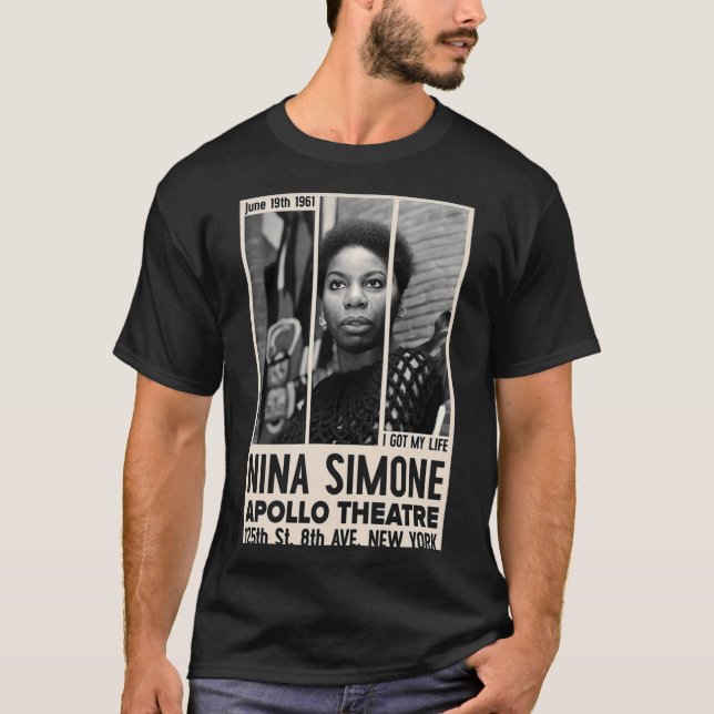 Nina Jazz Concert Poster girl T-Shirt (Front)