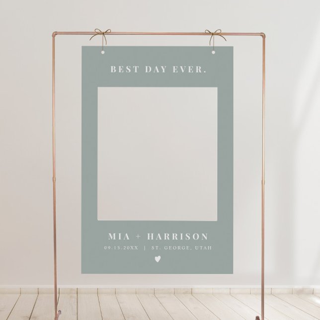 NINA Modern Minimal Sage Green Photo Frame Prop Foam Board (Creator Uploaded)