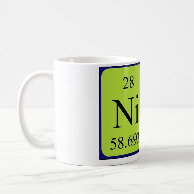 Nina periodic table name mug (Left)