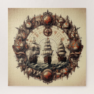 Nina - Pinta - Santa Maria - Christopher Columbus Jigsaw Puzzle