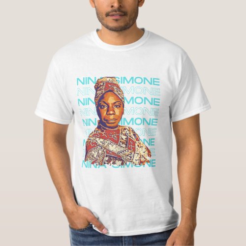 Nina Simone colorful T_Shirt