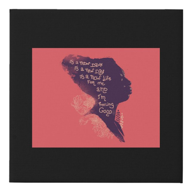 Nina Simone Faux Canvas Print (Front)