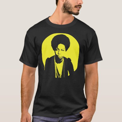 Nina Simone _  Jazz Lady For Dark Background Ess T_Shirt