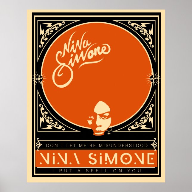 Nina Simone Orange Poster (Front)