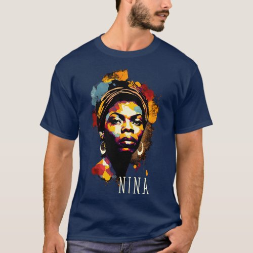 Nina Simone Splash T_Shirt