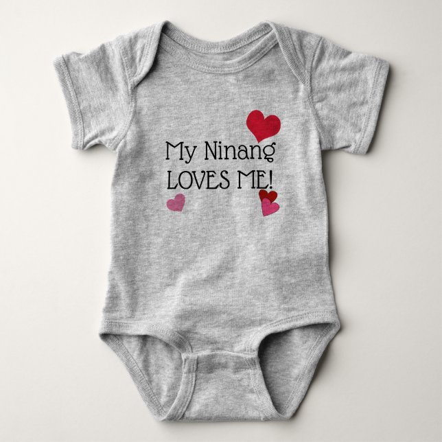 Ninang Loves me Baby Bodysuit (Front)