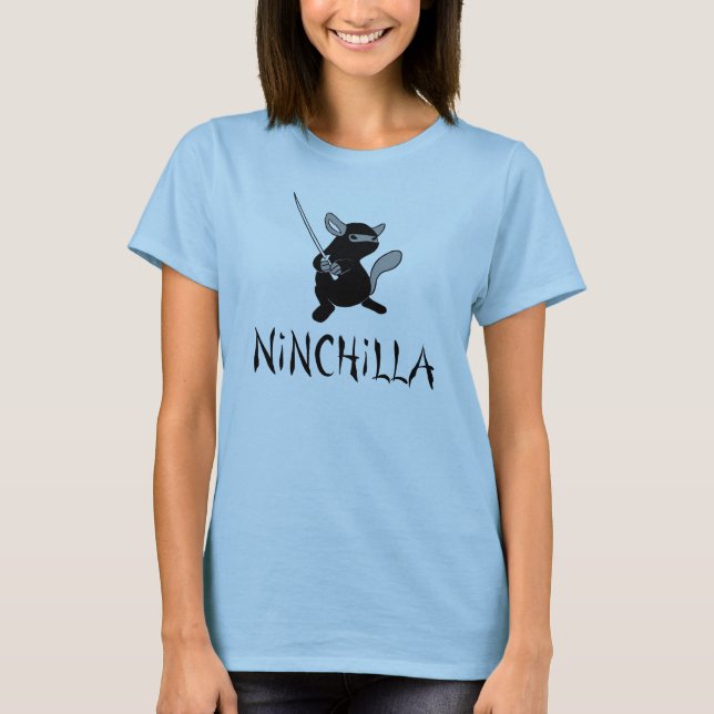 Ninchilla-Chinchilla Ladies Shirt (Front)