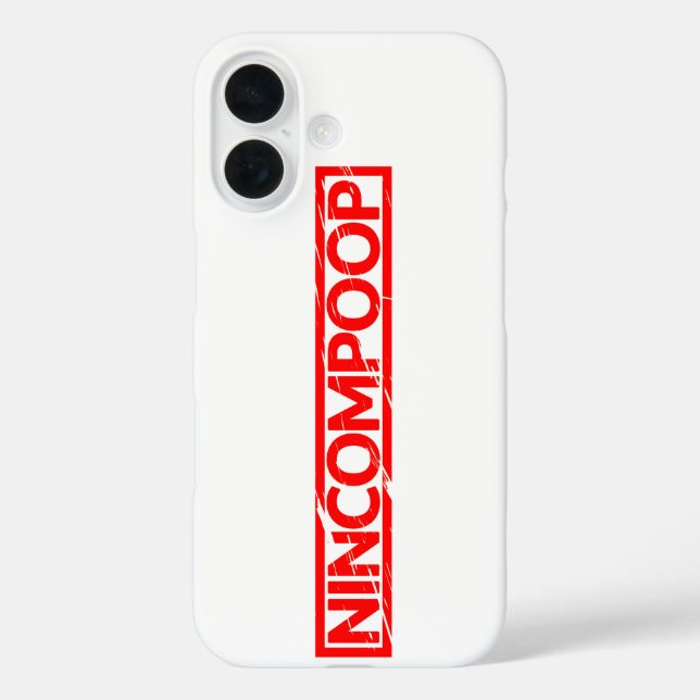 Nincompoop Stamp Case-Mate iPhone Case (Back)