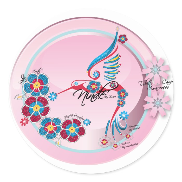 Ninde`   Pink, is a Tribute to Mothers affected by Sticker
